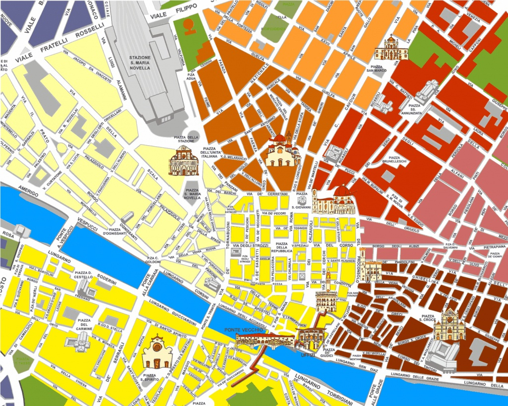 Printable Street Map Of Florence Italy Printable Maps