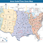 Printable Us Map With Time Zones And Area Codes New United States