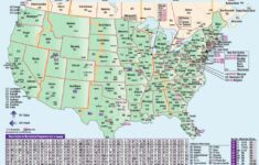 Printable Us Map With Time Zones And Area Codes Printable Maps