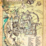 Printable White Marauders Map Pdf Hogwarts Map Printable Printable Maps