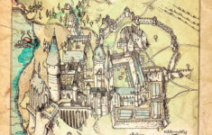 Printable White Marauders Map Pdf Hogwarts Map Printable Printable Maps