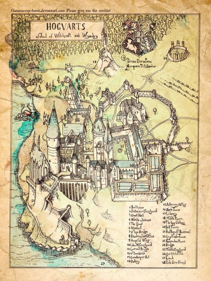 Hogwarts Map Printable