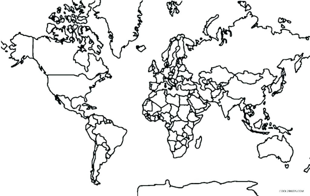 Printable World Map Coloring Page At GetColorings Free Printable 