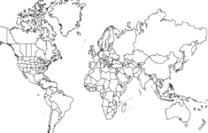 Printable World Map Coloring Page At GetDrawings Free Download
