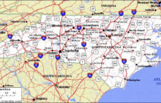 Road Map Of North Carolina Cities