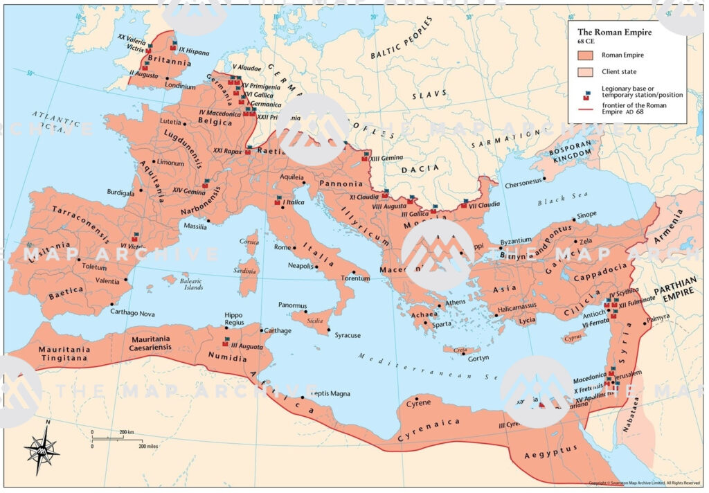 Roman Empire Map Printable Map Provinces Of The Roman Empire I Roman ...