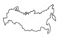 Russia Map Icon Outline Style Vector Image By Ylivdesign Vector