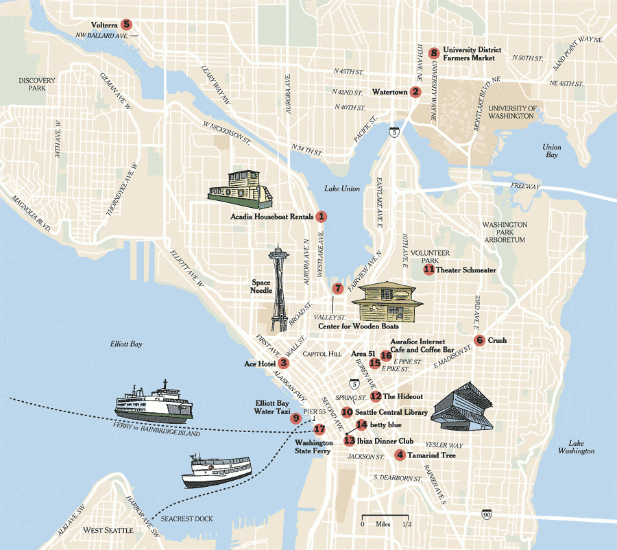 Seattle Map Free Printable Maps