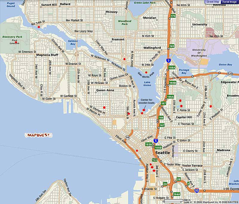 Seattle Map Free Printable Maps