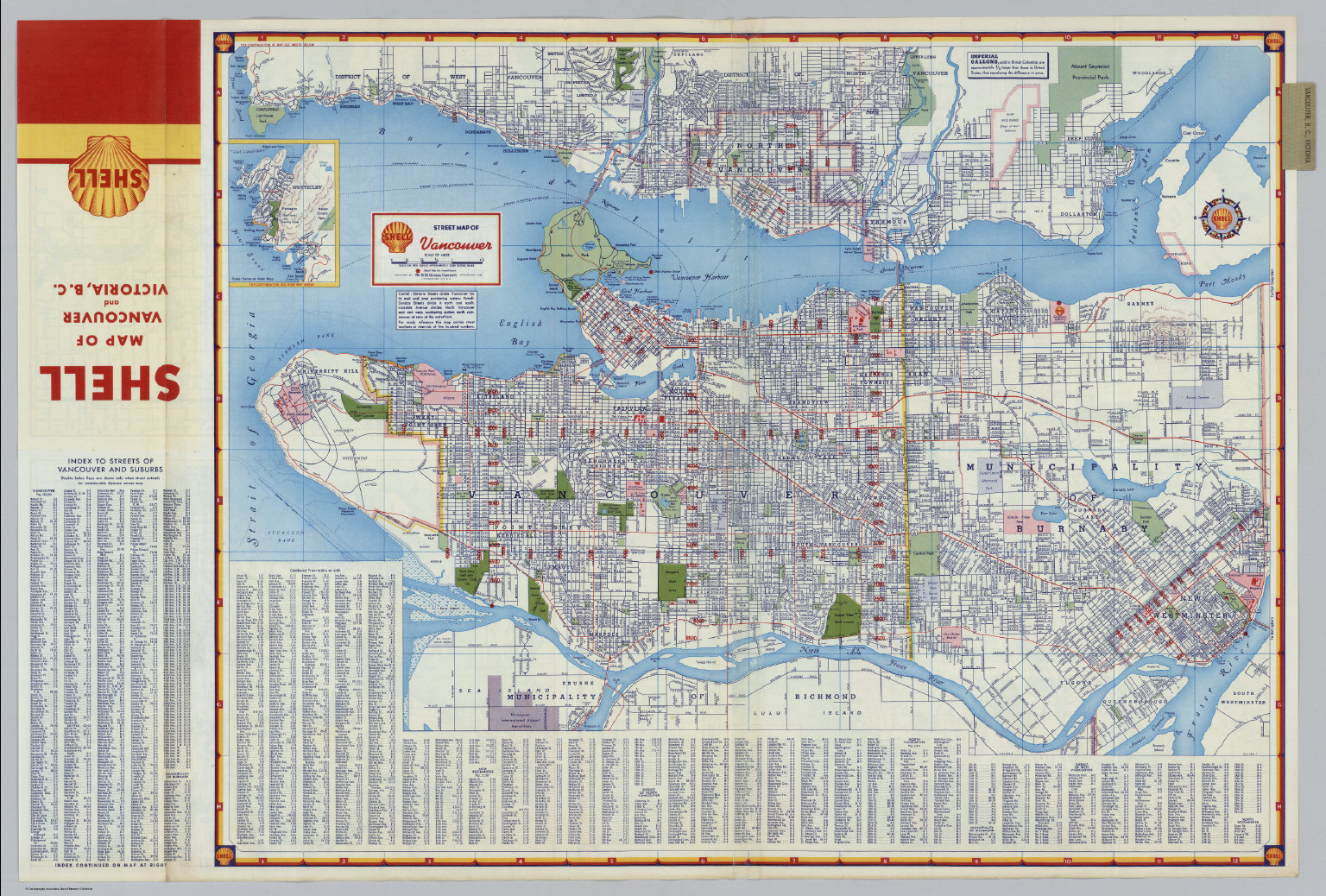 Shell Street Map Of Vancouver David Rumsey Historical Map Collection