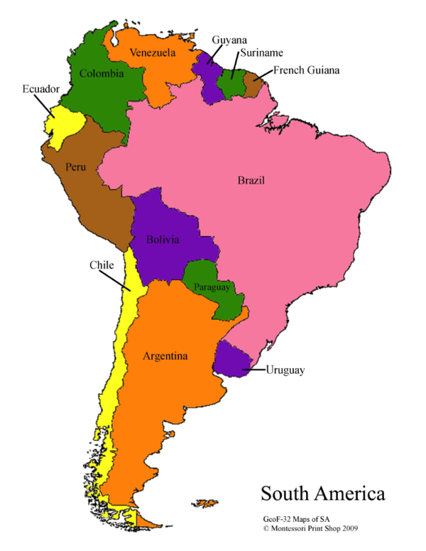 South America Maps Masters South America Map America Map South 