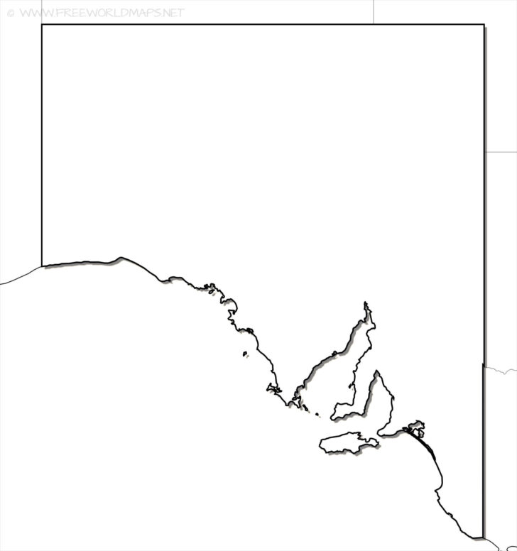 Outline Map Of South Australia Printable 2022