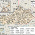 State And County Maps Of Kentucky 7 Regions Of The United States