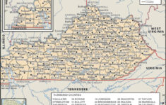 State And County Maps Of Kentucky 7 Regions Of The United States