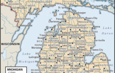 State And County Maps Of Michigan