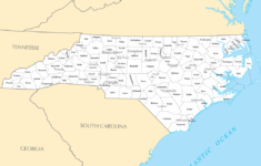 State And County Maps Of North Carolina With Printable Map Of North