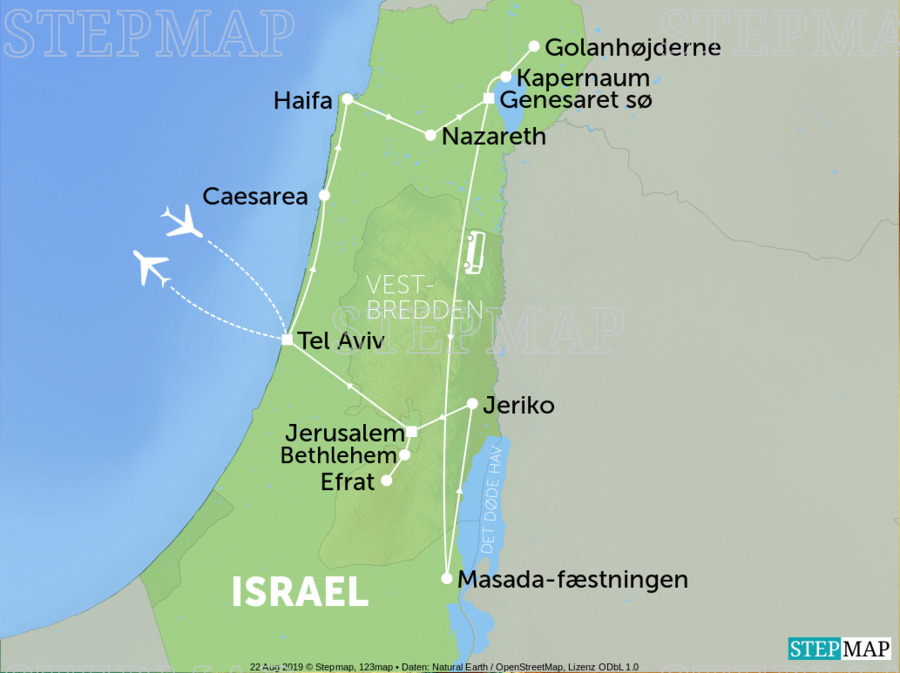 StepMap Israel 2020 Landkarte F r Israel