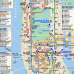 Subway Map Of Manhattan NYC New York USA United States Of America
