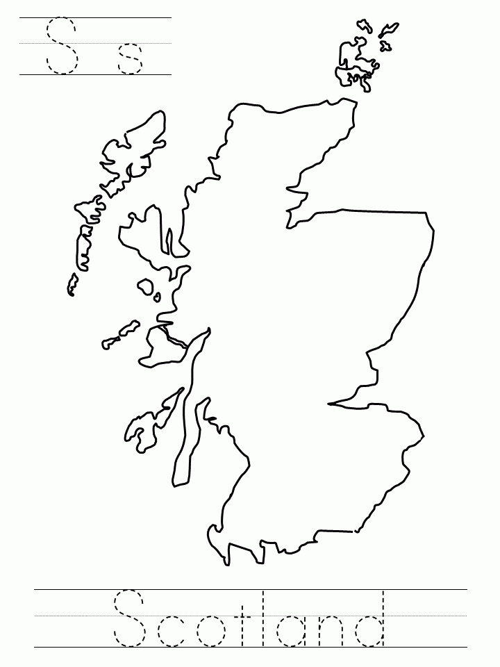 Template Scotland Tattoo Scottish Tattoos Scotland Map