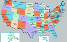 The 50 State Capitals Map Printable Map