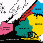 The Five Boroughs Of New York City Map Of New York New York City Map