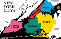 The Five Boroughs Of New York City Map Of New York New York City Map