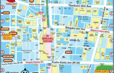 TOKYO POCKET GUIDE Shinjuku Map In English For Things To Do And