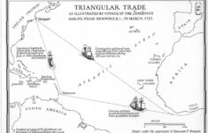 Transatlantic Slave Trade triangular Trade Map Geography Maps