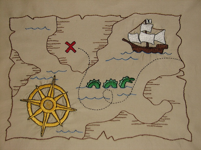 Treasure Map Treasure Maps Embroidery Inspiration Crazy Quilts