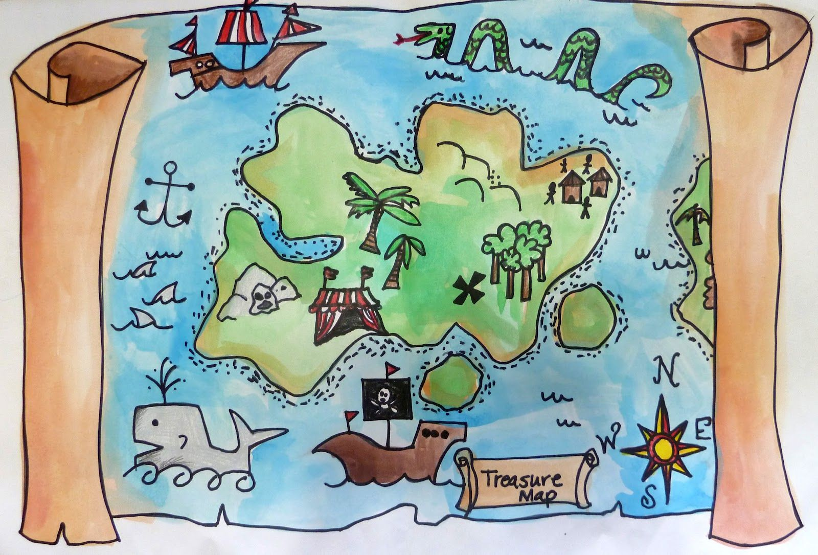 Treasure Maps Treasure Maps For Kids Treasure Maps Treasure Map Drawing