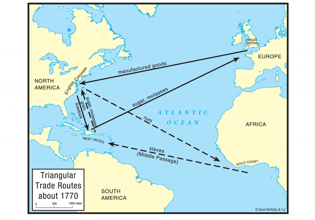 Triangular Trade Routes 20 Colonization African American 