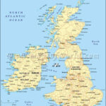 UK And Ireland Road Map Map Of Great Britain Ireland Map Map