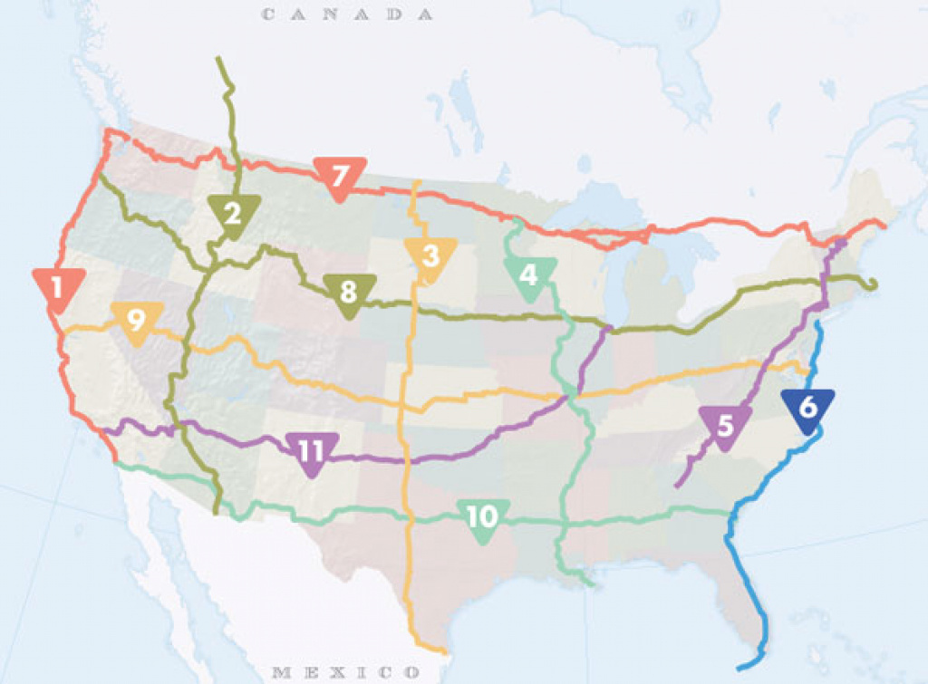 United States Road Trip Map Printable Map