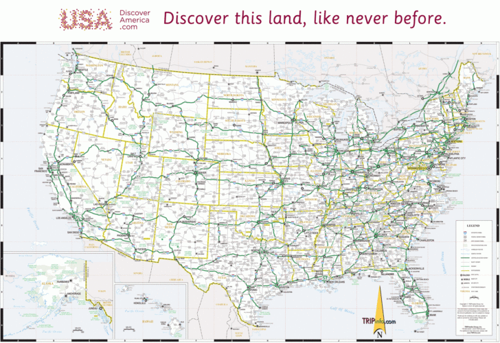 Printable State Maps With Cities For My Drivers