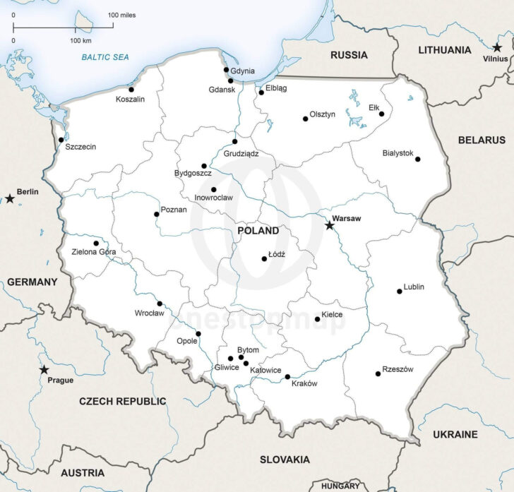 Printable Poland Map
