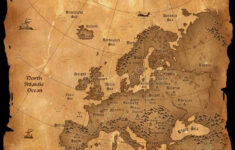 Vintage Europe Map Vertical Royalty Free Illustration Europe Map
