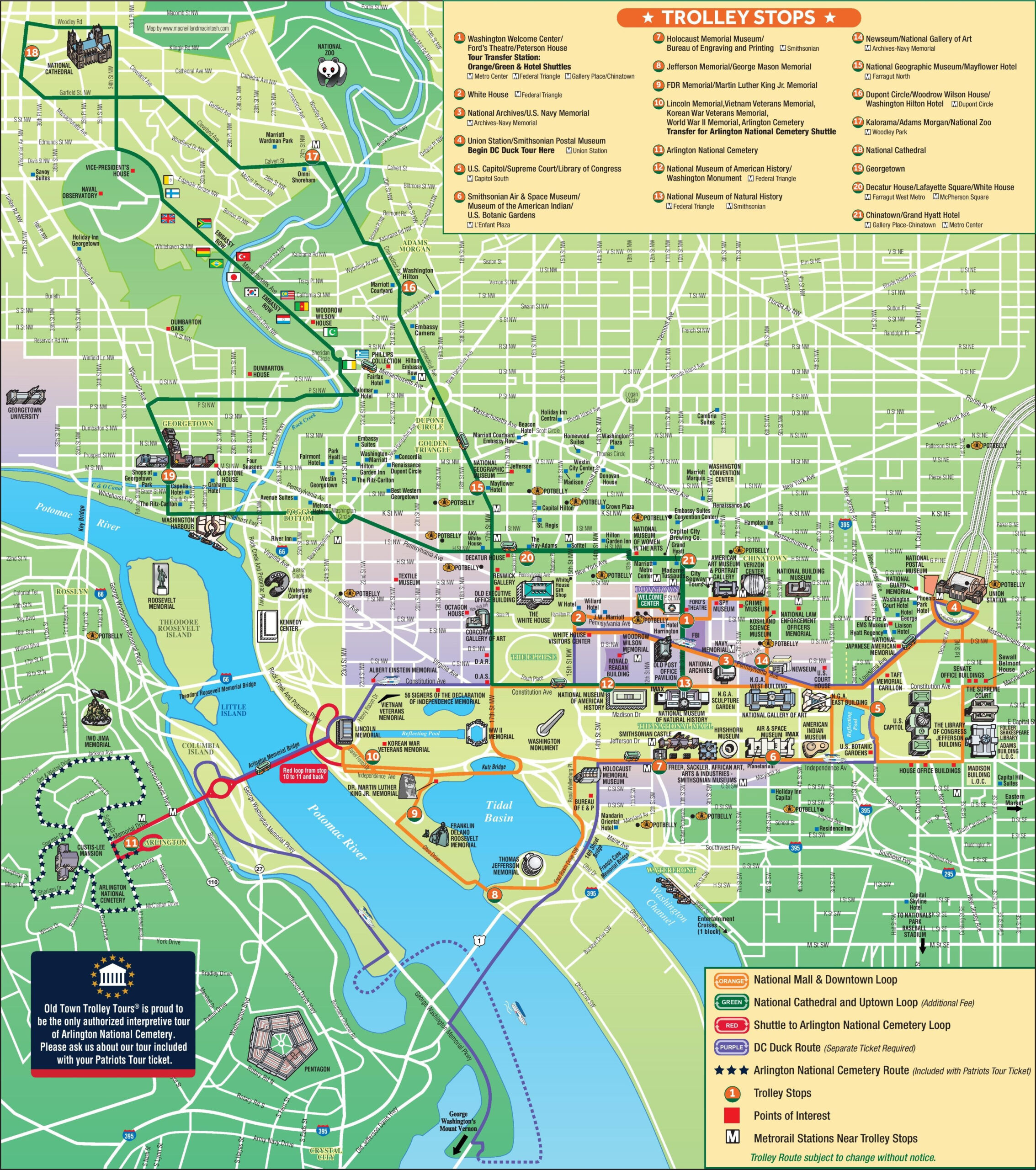 Washington Dc Tour Guide Map Best Hotel Tour And Travel