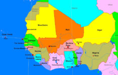 West Africa Political Map A Learning Family