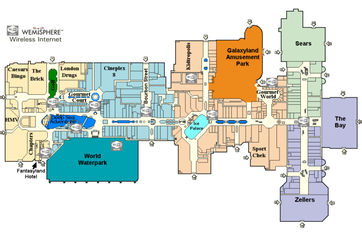 Printable West Edmonton Mall Map