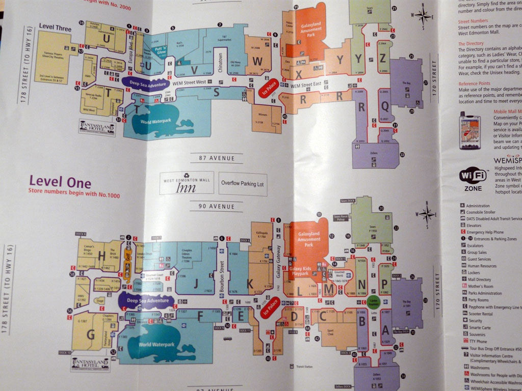 West Edmonton Mall Map Printable Printable Maps