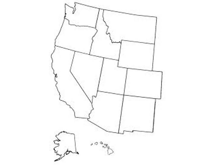 Western States Election Map 2000 Quiz By Ksus