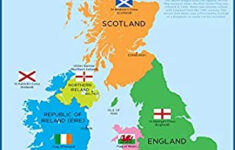 Wisdom Learning Great Britain Map UK British Isles Childrens Wall