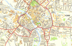 York Offline Street Map Including The Minster City Walls Cliffords