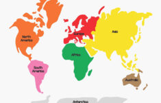 10 New Printable Map Of All 7 Continents Printable Map