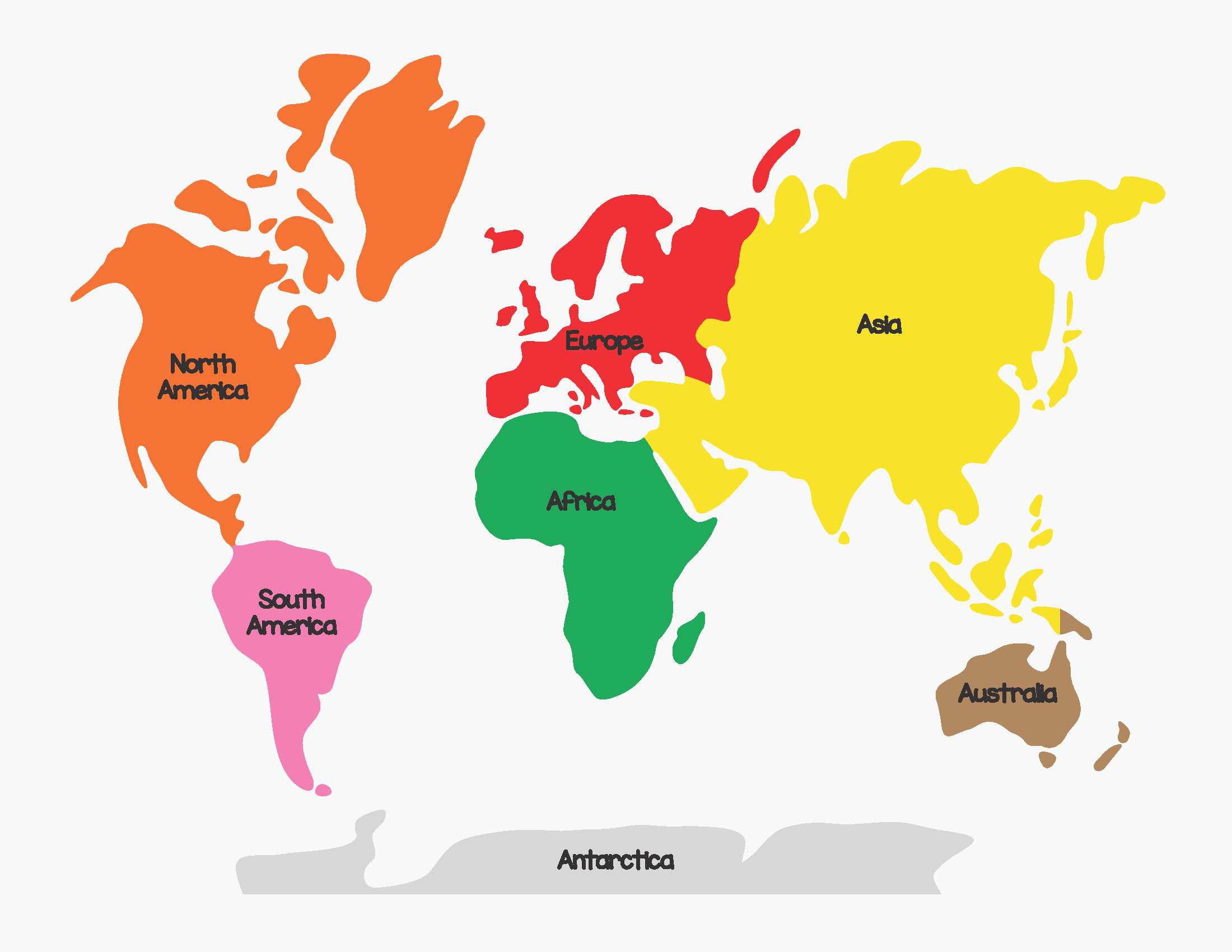 Printable Map Of Todays Continents Adams Printable Map 