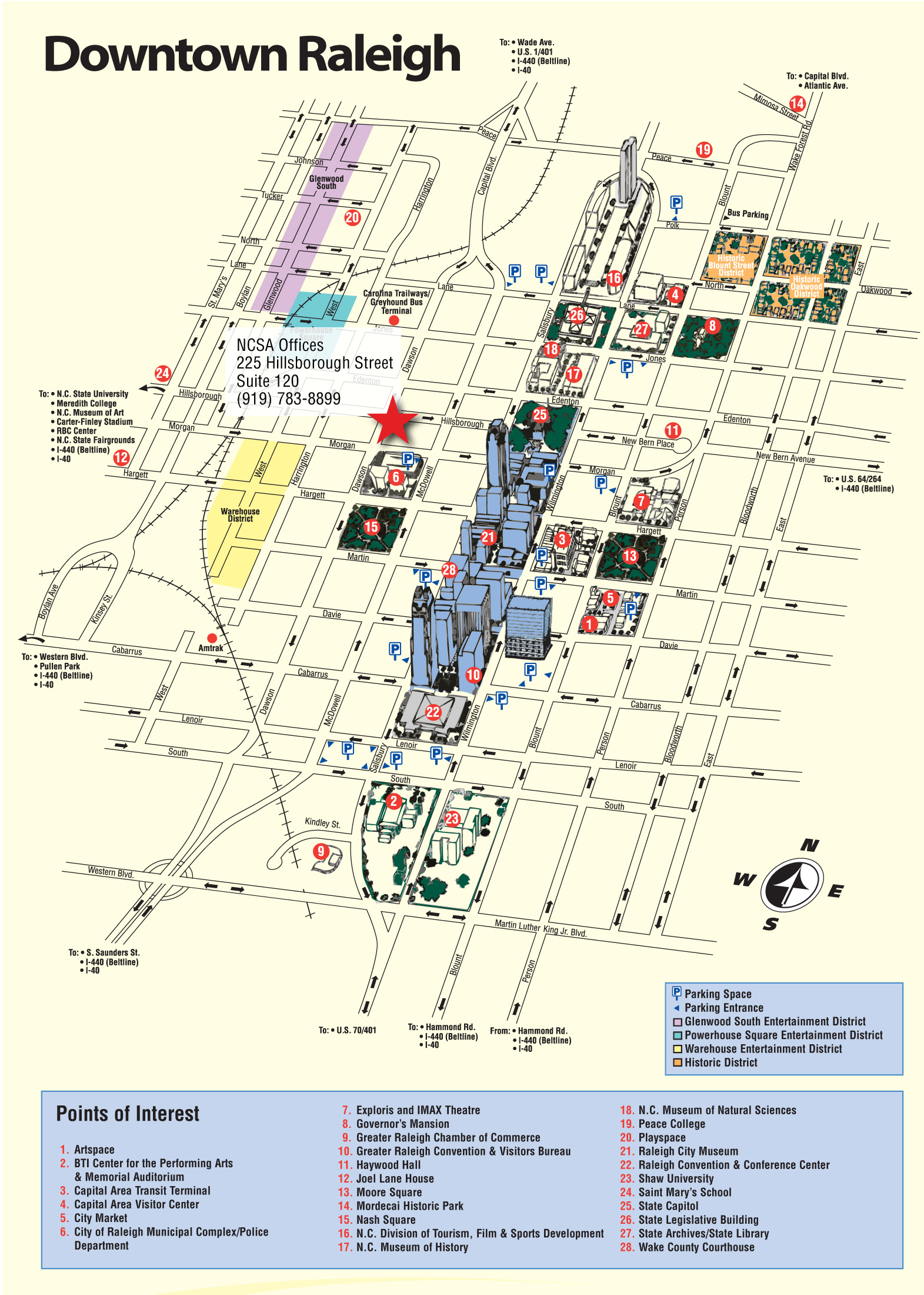 Downtown Raleigh Map Pdf