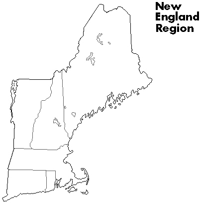 29 Blank Map Of New England Maps Database Source