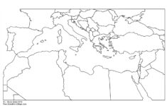 30 Blank Map Of The Mediterranean Maps Database Source