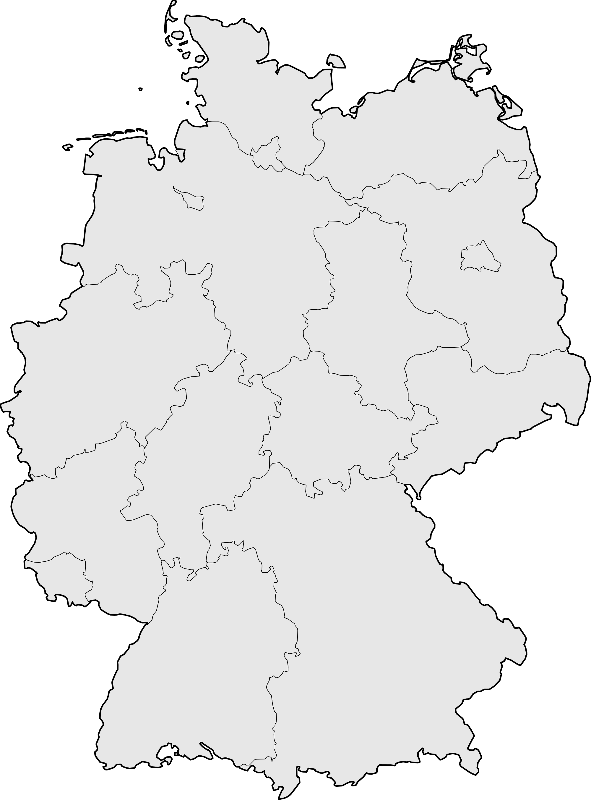 31 Outline Map Of Germany Maps Database Source