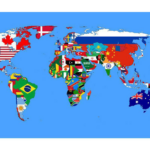 45 Amazing World Maps Far Wide Flags Of The World World Map